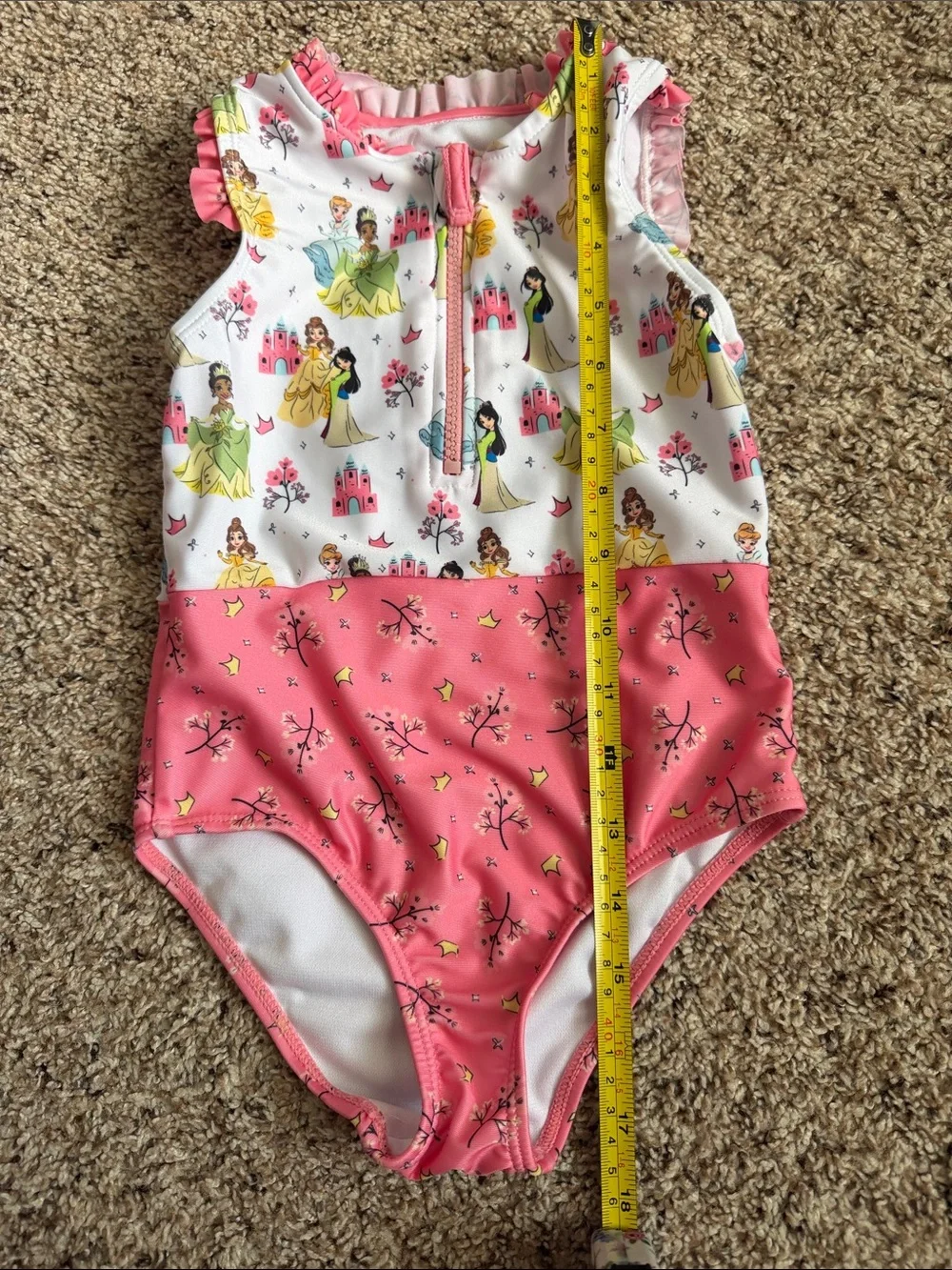 DISNEY PRINCESS TODDLER GIRL ONE PIECE SWIMSUIT